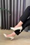 Women's Sity Cream Skin 6 cm Thin Heeled Stiletto - 3