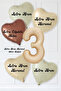 Heart and Age Number Balloon Birthday Balloon Set for 3 Years Old - 2