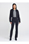 71597 Mid-Waisted Trousers with Ornamental Stitching-Black