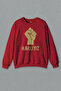 Red Sweatshirt We Are Right Socialist Fist 1 May Printed Sweat