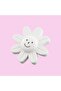 Furniture Plastic Daisy Smiley White Color Children's Room Cabinet Door Handle Drawer Handle 5 Pcs - 5