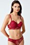 6115 Burgundy Color Non-Padded Bra Panties Set of 2 - 3