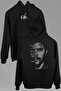 Metal Poster Ernosto Che Guevara Hafl Face Front And Back Printed Sweatshirt Unisex Hooded Hoodie
