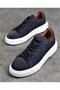 2501 Footcap Men's Genuine Leather High Sole Premium Sneaker Shoes