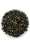 50Gr Letter 4X7Mm Flat Black over Gold / Gold Yellow Gilded Beads, Jewelry Beads (Medium~350 Pieces)