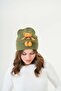 Unisex Bear Sports Stylish Design Gift Baby Blue Beret - 2