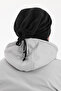 Men's Black 100% Micro Fleece Double Layer Winter's Coming Beanie Neck Collar Suit - 6