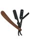 U-011 Wooden Handle Steel Razor Holder Cover Beard Razor - 4