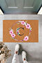 Custom Letter Mat, Letter C, Interior and Exterior Door Front Mat, Digital Printing