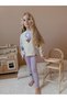Yigit Boutique Girl's Suit with Floral Printed Leggings - 3