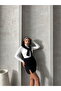 Slit Detailed Mini Skirt - Black |   F1351 - Black - 2