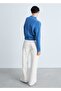 Perkins collar knitted patterned sweater - 4