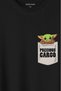 The Mandalorian Baby Yoda Pocket Design Printed T-Shirt Unisex T-shirt - 2