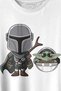 Baby Yoda Mando Figure The Mandalorian Baby Yoda Star Wars Printed T-Shirt Unisex T-shirt - 2