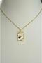 Steel Earth Pendant Tarot Necklace Planet Symbol Gold Color - 4