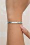 Steel Flat Italian Chain Bracelet Silver Color