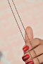 Silver Color Thin Steel Chain 60 cm - 4
