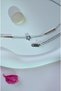 Steel Long Chain Necklace Pearlescent Star Detail Low-Cut Necklace - 4