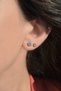 3 Mm Small Size Solitaire Earring Silver Color - 3