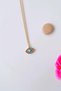 Mini Eye Figure Necklace Evil Eye Necklace Minimal End 45 cm - 4