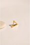 Men's Triangle Steel Earring Gold - 3
