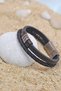 Men's Leather Bracelet Black - 2