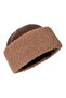 Genuine Leather Brown Snotop Fur Outdoor Leather Bork Hat Unisex - 4