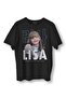 Lisa Blackpink Blac Pink Korean Music Blink Printed Black T-Shirt