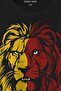 Lion Head Yellow Red Mane Lion Head Printed T-Shirt Unisex T-Shirt - 2