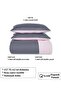 100% Cotton Akfil Double-Sided Duvet Cover Set Double Size 200X220 cm Anthracite Powder - 6