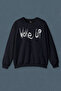 Navy Blue Sweatshirt Wake Up Donnie Darko Movie Awaken Gothic Dark Printed Unisex Sweat