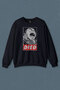 Navy Blue Sweatshirt Dragon Ball Krillin Anime Series Urban Printed Unisex Sweat
