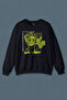 Navy Blue Sweatshirt Statue Cry Vaporwave Future Sculpture Urban Street Culture Printed Unisex Sweat