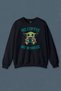 Navy Blue Sweatshirt Baby Yoda No Coffee No Workee Star Wars Mandalorian Coffee Printed Unisex Sweat