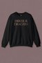 Unisex Sweatshirt House Of The Dragon Logo Targaryen Printed Sweat