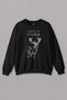 Unisex Black Sweatshirt Harry Deer Expecto Patronum Movie Printed Sweat