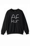 Afkur Af Kur Empty Talk Black Sea Of Trabzon Printed Sweatshirt