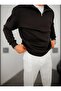 Half Zippered High Collar Sweatshirt with Fleece Inside Winter unisex - 3