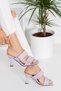 Thin Heeled 2-Strap Velcro Fancy Neolit Jurdan Comfort Slippers Summer Shoes-lila-byc1207 - 5