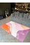 Kemal Collection Pink Orange Tones Abstract Wavy Patterned Woven Base Modern Decorative Carpet 40 - 2