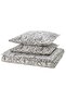 Double bed linen set, pink-white, 240x220/50x60 cm 80% cotton, 20% viscose/rayon - 2