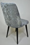 Large Oval Chair Cover Velvet Fabric - 4