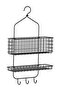 Shower Basket with Hangable Hooks Height 56 cm Ikea Tiers Metal Shower Shelf Black Steel Shelf - 2