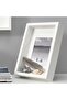 Sannahed 21x30 Cm A4 White Flower Deep Box Frame Wooden Photo Picture Frame
