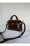 Bitter Coffee Buckle Crossbody Bag Equivalent Blood Bag Baguette Stylish Women's Gift Bag - 2
