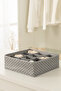 Herringbone Gray Children's Room Closet Drawer Underclothes Socks Organizer Honeycomb Accordion Organizer - 2