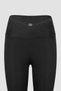 Women's Black High-Waist Belt Shaping / Sculpting Scuba Leggings - 6