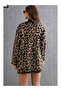 Leopard Patterned Knitwear Tunic Cardigan - 3