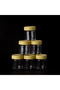 Set of 6 100ml Round Airtight PET Jars RF11222 Assorted Colors