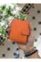 112 Orange Orange Color World Genuine Leather Wallet Purse Card Holder Women Men Model